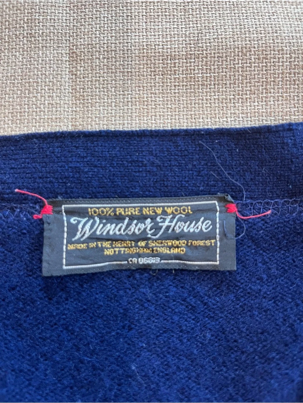 Windsor Men's Navy Button-Front Cardigan